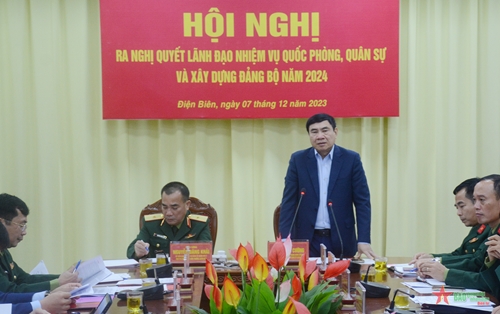Đảng ủy Quân sự tỉnh Điện Biên ra Nghị quyết lãnh đạo thực hiện nhiệm vụ năm 2024